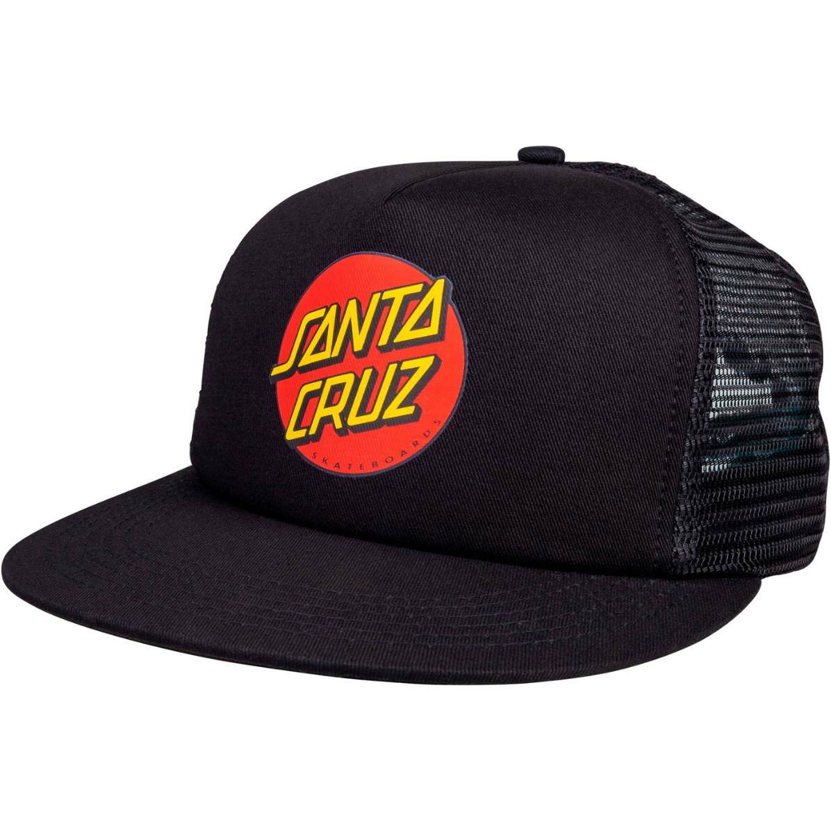 2026 Santa Cruz Mens Classic Dot Trucker SCA-CAP-0227 - Black / Black